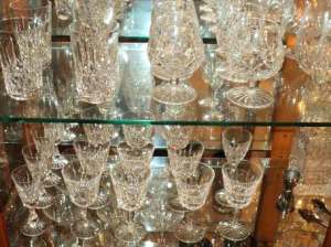 crystal at estate sales