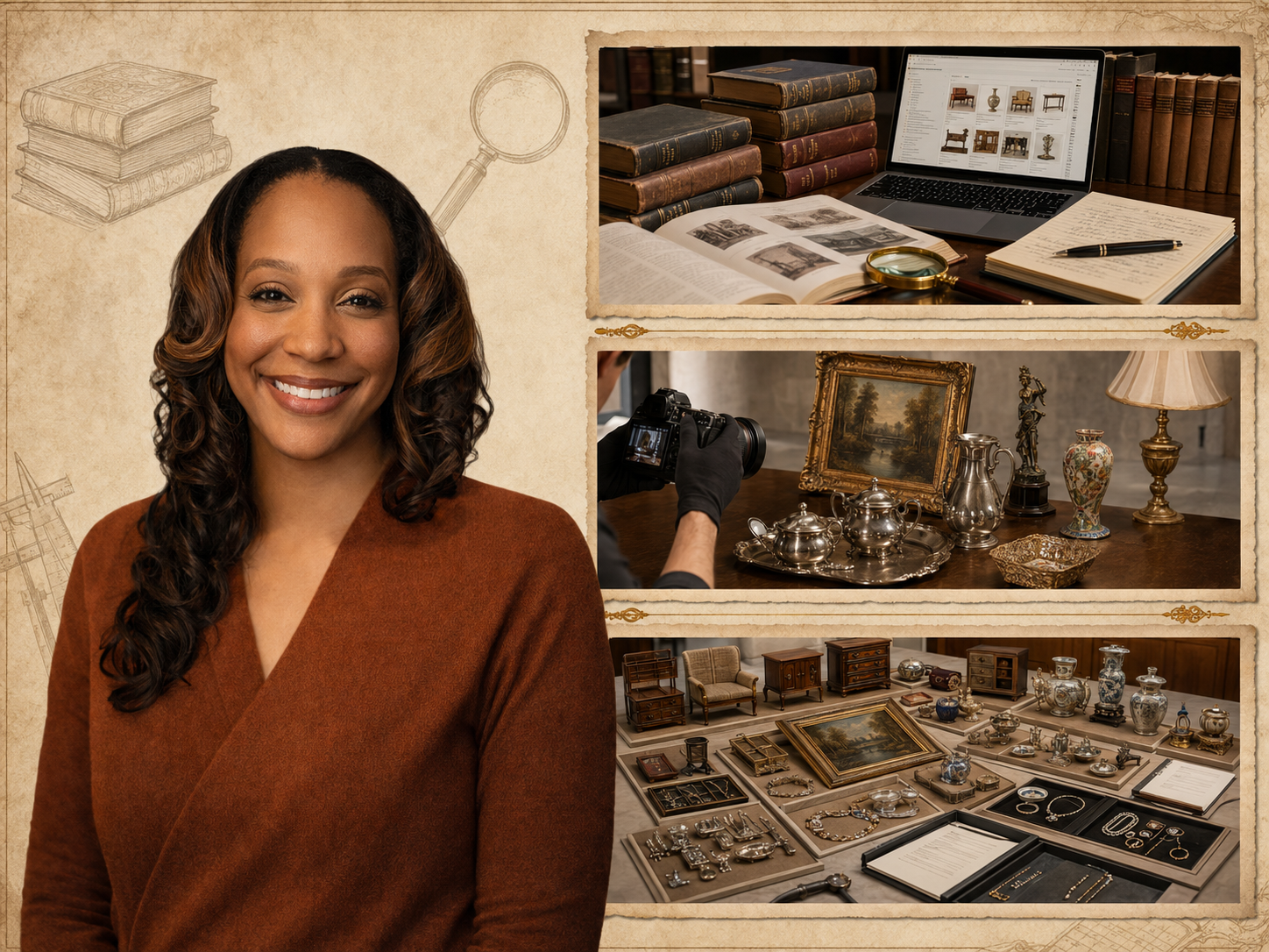 Alicia Randolph researching charitable donation, divorce and fair market value personal property appraisals