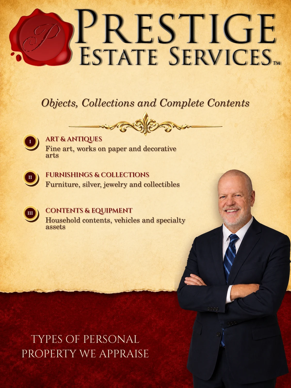 Edward Kitson presenting types of personal property we appraise