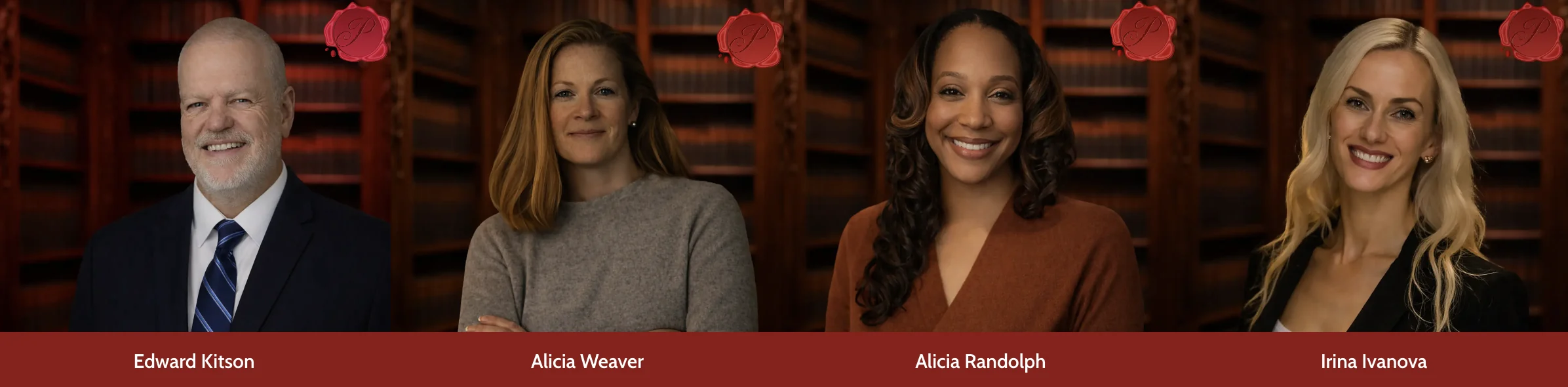 Prestige Estate Services personal property appraisers Edward Kitson, Alicia Weaver, Alicia Randolph and Irina Ivanova