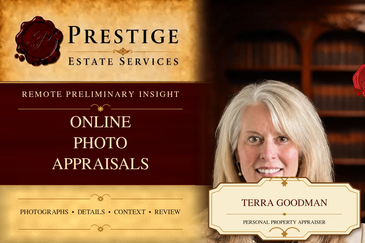 Terra Goodman on the Prestige Estate Services online photo appraisal card.