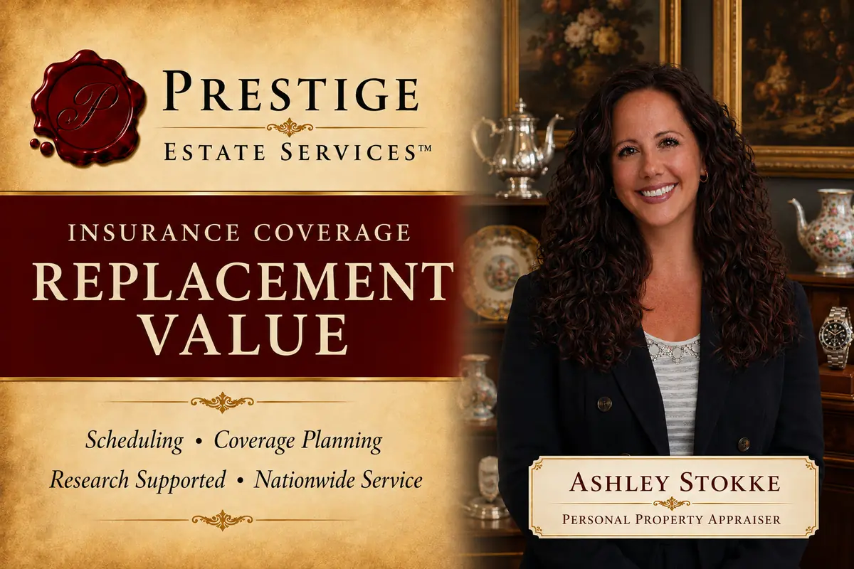 Appraiser Ashley Stokke explaining replacement value for personal property insurance appraisals