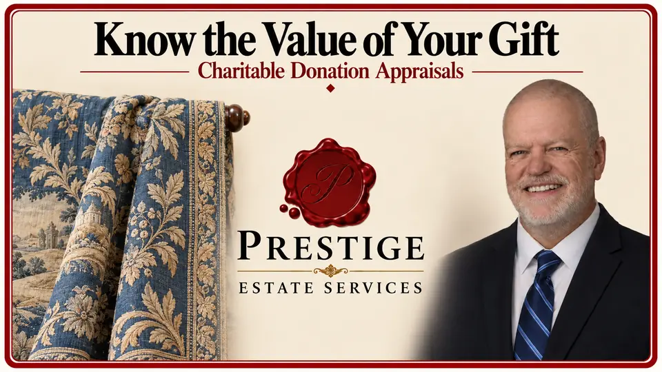 Fair market value for a charitable gift illustrated by an antique tapestry and appraiser.